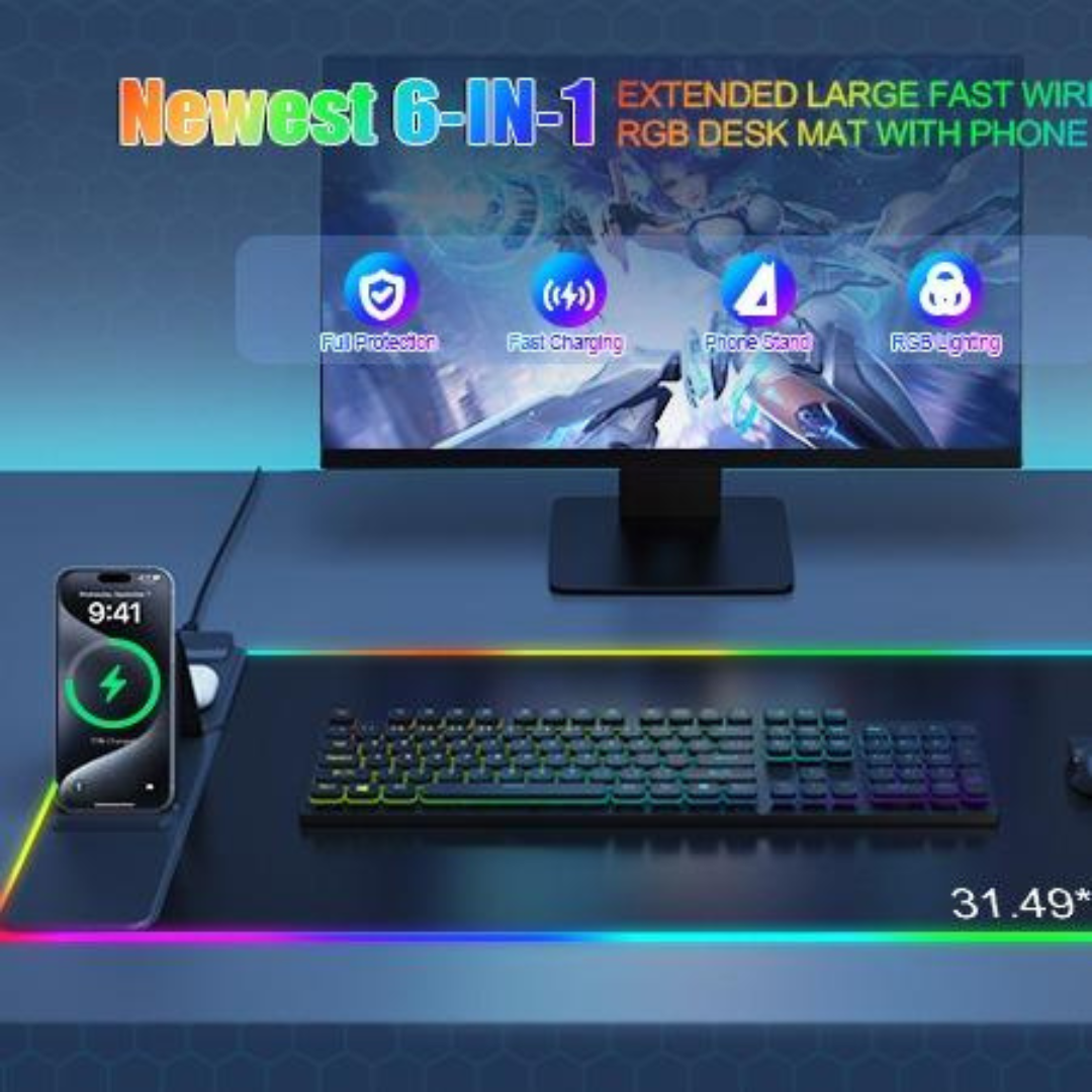 RGB Glowing Waterproof Mouse Pad