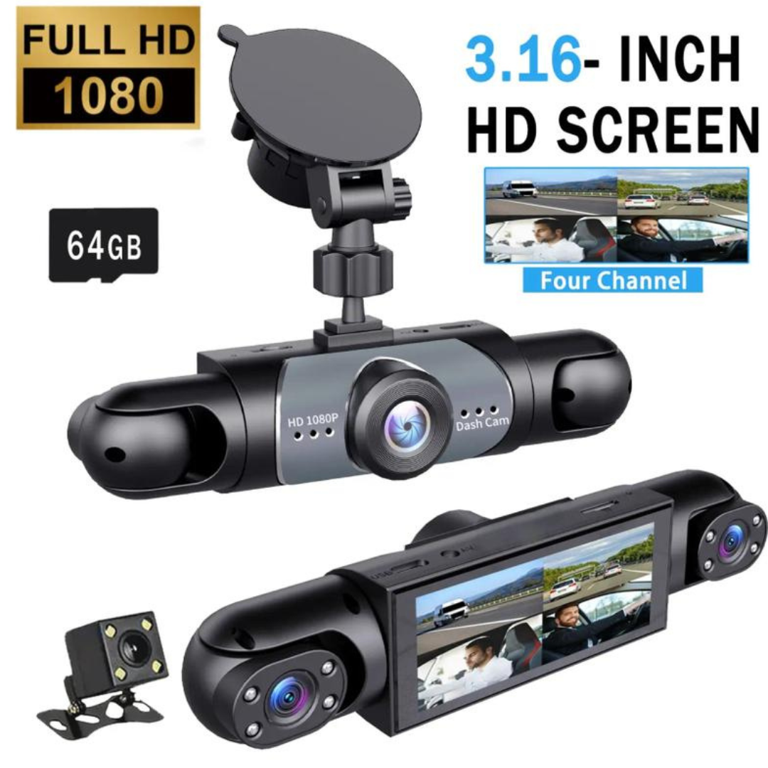 4 Channel Car Dash Cam 1080P HD