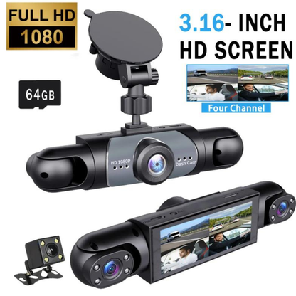 4 Channel Car Dash Cam 1080P HD
