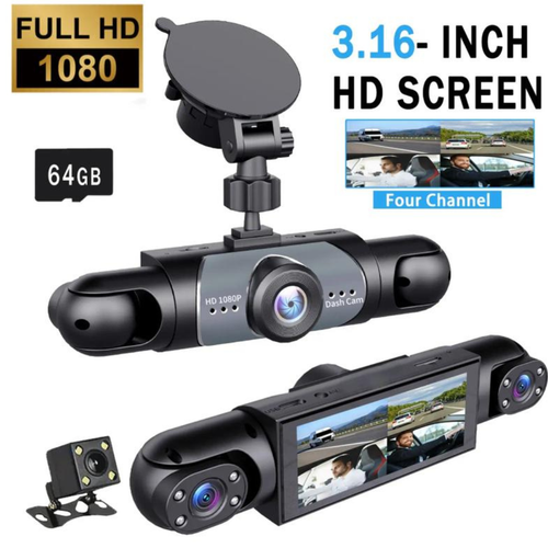 4 Channel Car Dash Cam 1080P HD