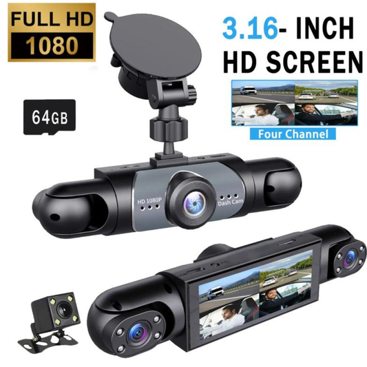 4 Channel Car Dash Cam 1080P HD