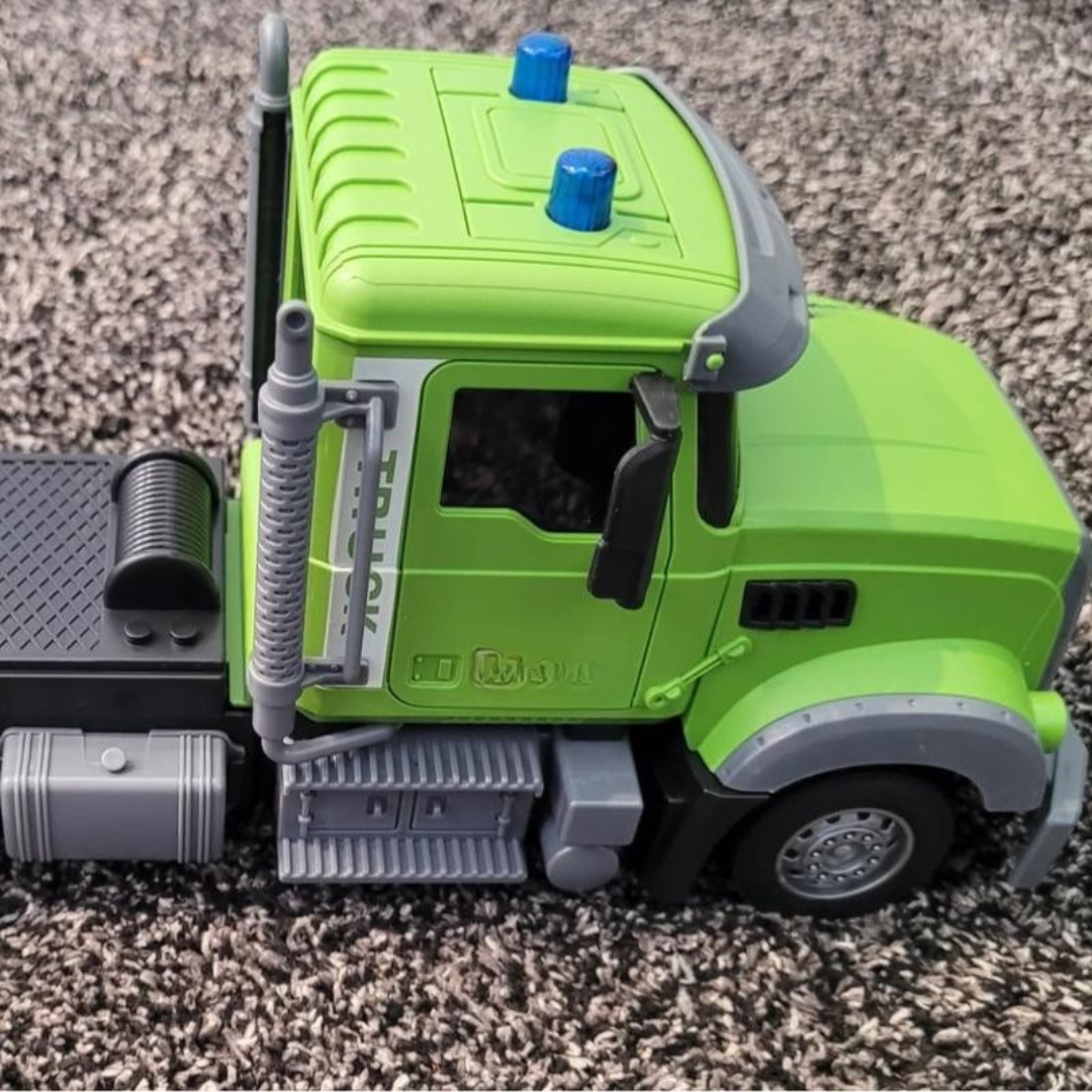Semi Truck & Excavator Toy Set