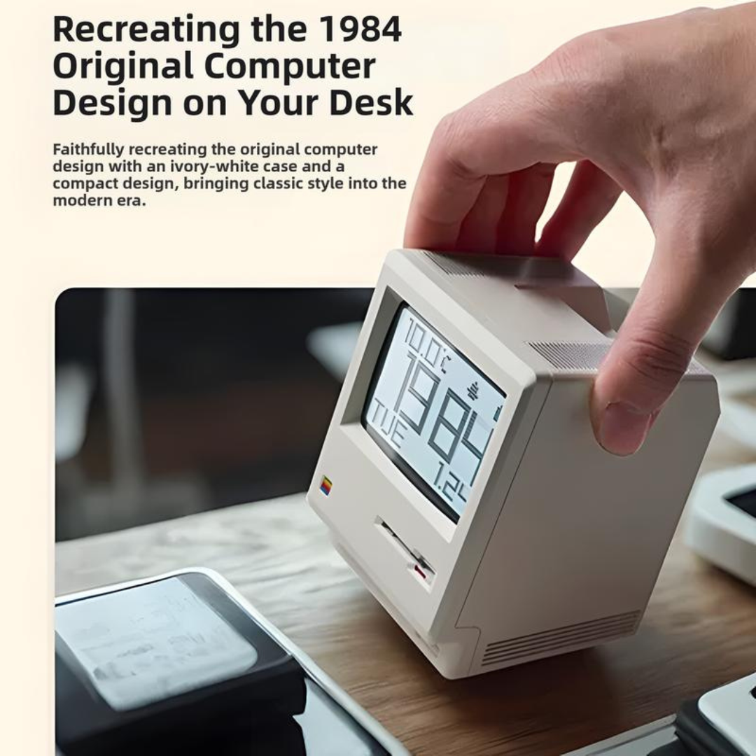 Retro Mini Computer Desktop Clock