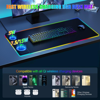 RGB Glowing Waterproof Mouse Pad