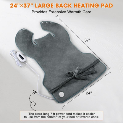 Back Heating Pad Electric Heating Pad for Back Pain Relief