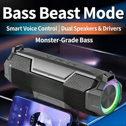 Multifunctional Waterproof Outdoor Bluetooth Speaker with RGB Ambient Light