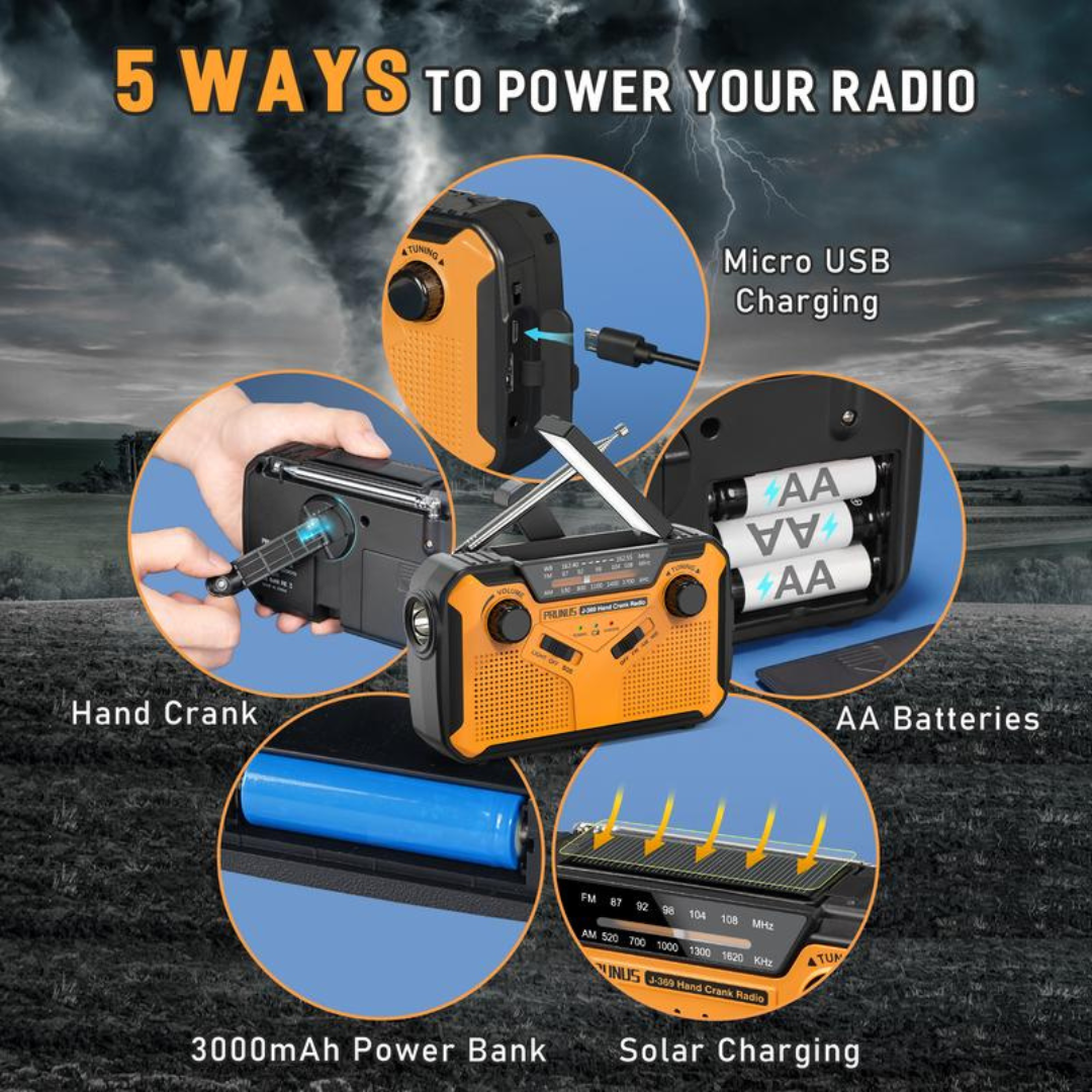 11100mWh Emergency Weather Radio