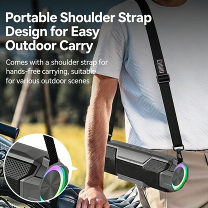 Multifunctional Waterproof Outdoor Bluetooth Speaker with RGB Ambient Light