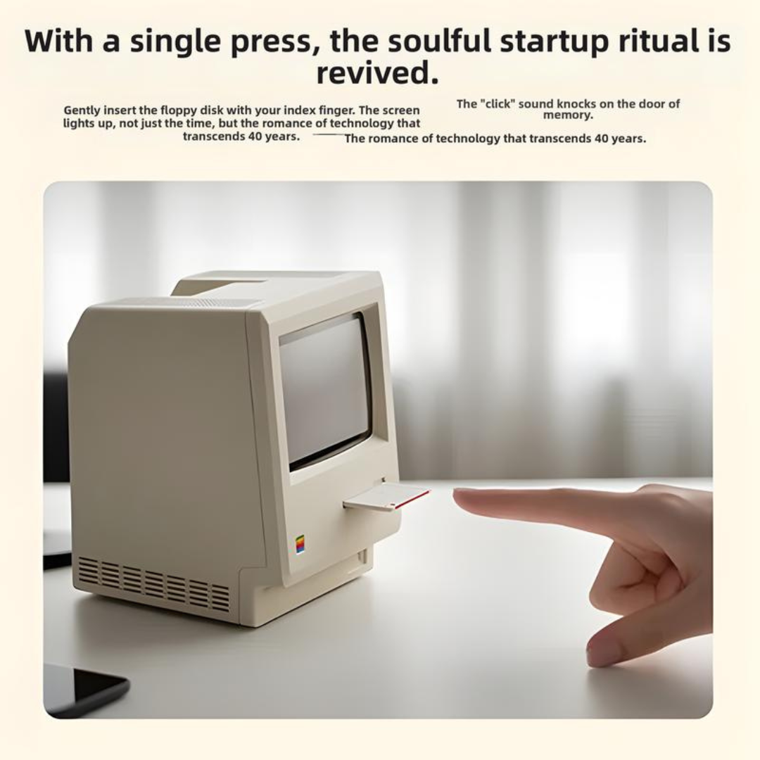 Retro Mini Computer Desktop Clock