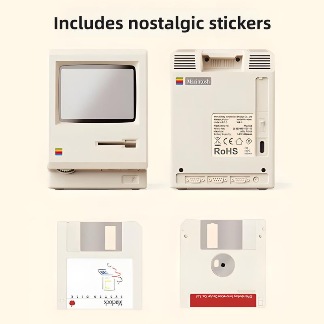 Retro Mini Computer Desktop Clock