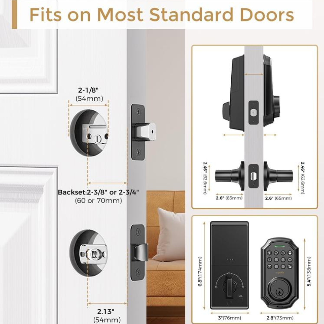 Keyless Door Lock with 50/100 Codes and Box