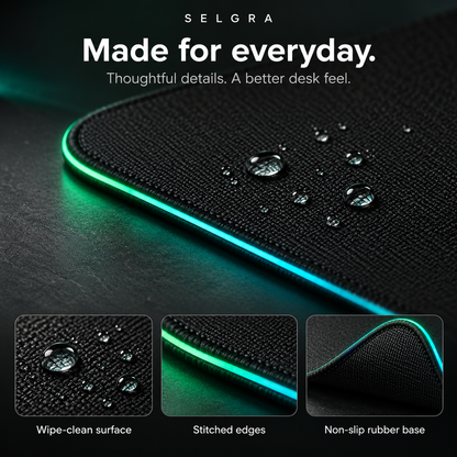 RGB Dual-Charger Mouse Pad