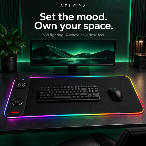 RGB Dual-Charger Mouse Pad
